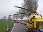 VU Stachesried - Hubschrauber gelandet